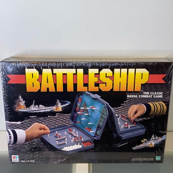Milton Bradley Other - Vintage 1998 BATTLESHIP The Classic Naval Combat Game Milton Bradley-NIB-Sealed